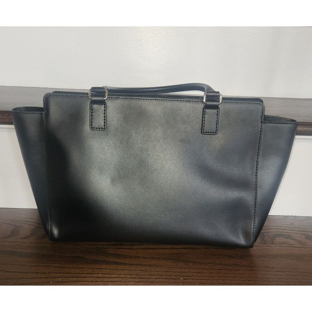 NEW Kate Spade New York Womens Kelsey Orchard Valley Leather Tote Bag Black - Picture 9 of 13